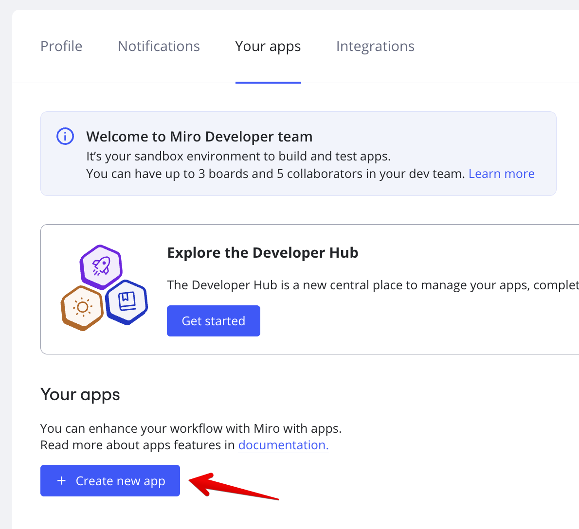 Accept app terms screenshot